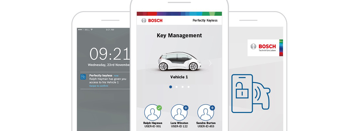Bosch: aplicación 'Perfectly Keyless'